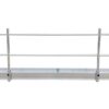 Loopbrug leuning 5 meter incl leuninghouders en kantplank