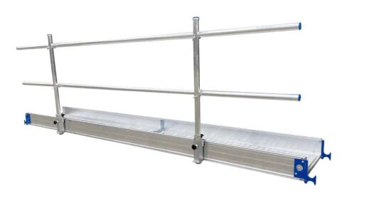 Loopbrug leuning 4 meter incl leuninghouders