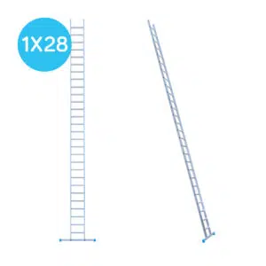 Eurostairs Ladder enkel recht 1x28 sporten