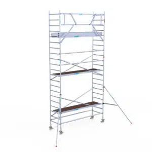 Rolsteiger Original  90x305 7,2m werkhoogte carbon vloer tegen de gevel