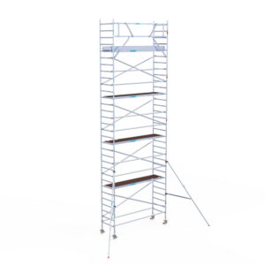 Rolsteiger Original 90x305 10,2m werkhoogte carbon vloer tegen de gevel